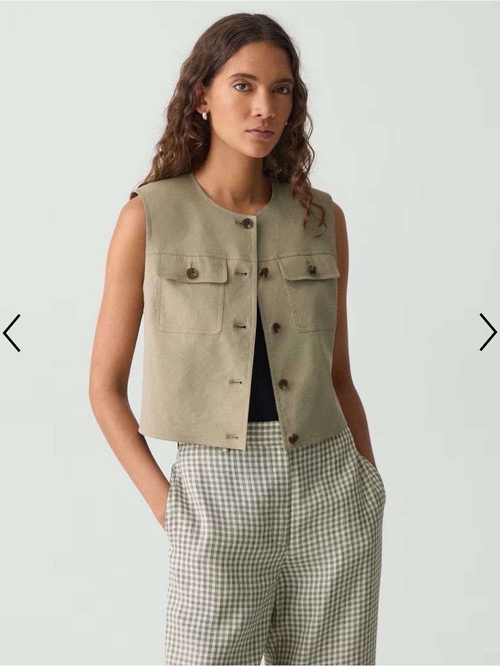 Brand new with tags Theory Trucker Vest in Good Linen